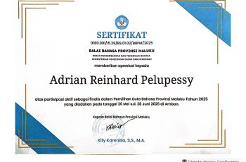 Duta Bahasa Provinsi Maluku Tahun 2025